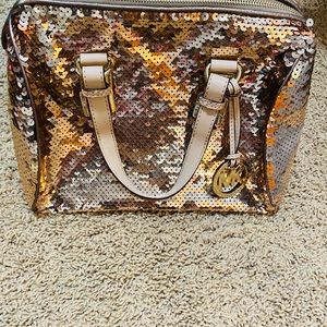 Authentic Michael Kors golden bag